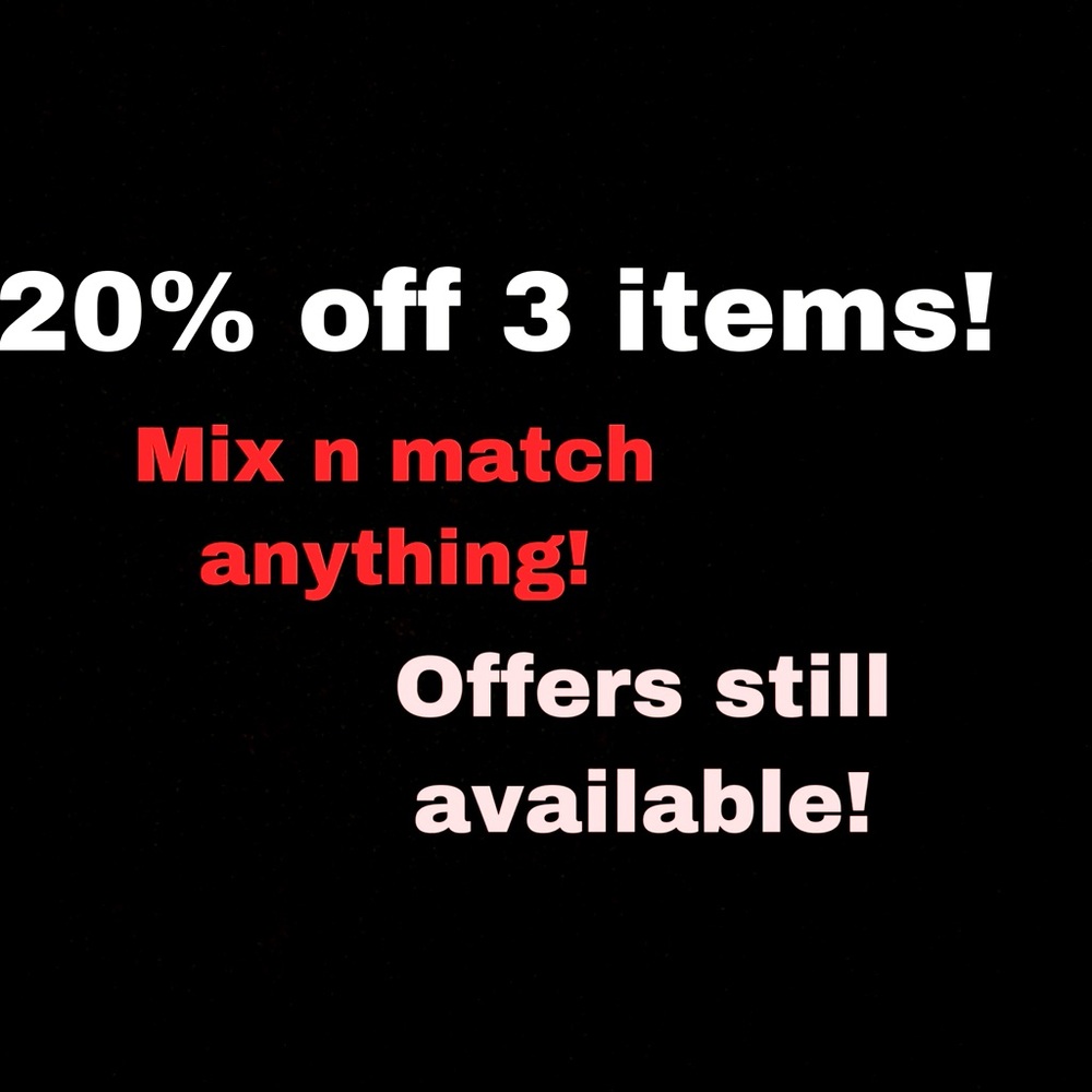 20% off 3 items